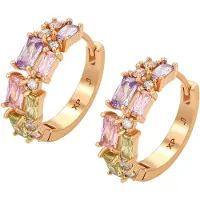 NAEMI Brincos ouro rosa / mistura de cores