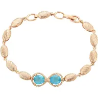 NAEMI Pulseira turquesa / ouro