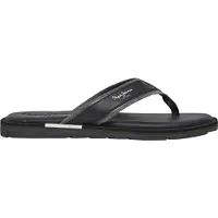 Pepe Jeans para homem. PMS90122 Chinelos Barrel Brand preto (43), Plano, Nenhum, Beachwear