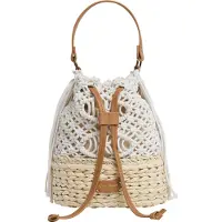 Pepe Jeans para mulher. PL031617 Bolsa Ayla Sunrise branco sujo (OSFA), Casual, Algodão