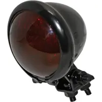 Highsider Luz traseira estilo Bates vidro vermelho, preto