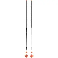 Les batons d'Alain - Bastões ski - Eléphant para Unissexo - Tamanho 115 cm - Cinzento