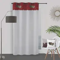Soleil D Ocre Cortinados LOVE - Vermelho - 135x250 cm