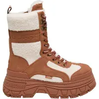 Buffalo Botim com fivela 'Fusion' ecru / conhaque