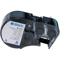 Brady M4-7-595 etiquetas de vinil preto sobre branco 12,70 mm x 12,70 mm