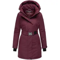 NAVAHOO Sobretudo de inverno 'Frostkuss 14' vermelho vinho