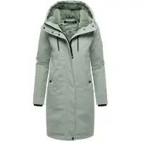 NAVAHOO Sobretudo de inverno 'Hageltanz 14' verde pastel