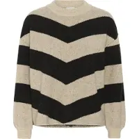 Kaffe Pullover 'KAVerana' areia / preto