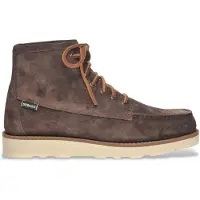 Sebago para homem. 76111SW Botins em pele Tala castanha (40), Couro, Marrom, Plano, Cordão, Casual