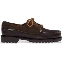 Sebago para homem. 77123CW Mocassins de couro Askook castanhos (45), Marrom, Plano, 1 a 3cm, Cordão, Casual, Clássico