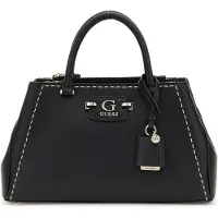 GUESS Mala de ombro 'Sac Bandoulière Anadela 3 Comp Satch Black' preto