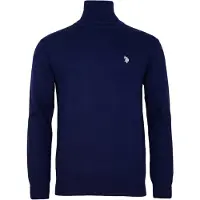 U.S. POLO ASSN. Pullover azul escuro / branco