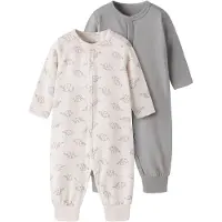 TWO SOON Pijama creme / cinzento