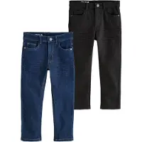 Next Calças de ganga azul ganga / preto denim