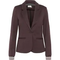 Kaffe Blazer 'Kinnie' chocolate / branco