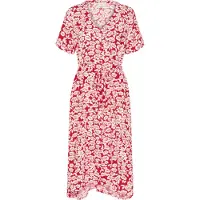 Kaffe Vestido 'Beathe' vermelho / branco