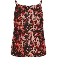 Kaffe Top 'KAThora' alperce / vermelho fogo / preto