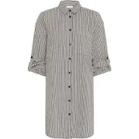 Kaffe Blusa 'Naya' azul noturno / branco