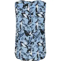 Kaffe Blusa 'KAAmber' azul pastel / preto / branco