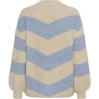 Kaffe Pullover 'Verana' bege mosqueado / azul claro