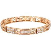Faina Pulseira ouro / transparente