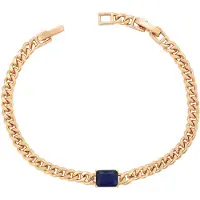 Faina Pulseira azul escuro / ouro rosa