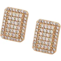 NAEMI Brincos ouro rosa / branco