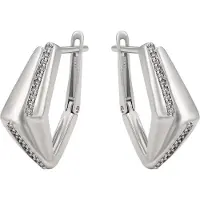 NAEMI Brincos prata / transparente