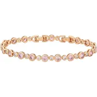 Faina Pulseira ouro / cor-de-rosa / transparente