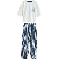 Next Pijama azul escuro / branco