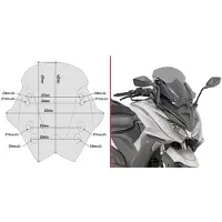 Givi Para-brisa D6110s Kymco Ak 550