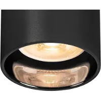 SLV Asto Tube Spot de teto GU10 4 lâmpadas redondo preto