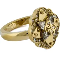 GUESS Luxurious gold-plated Anello with Wild Flower JUBR05506JWYG - Circuit: 52 mm