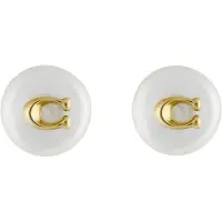 Coach Brass Orecchini with synthetic pearl 37351511GLD107