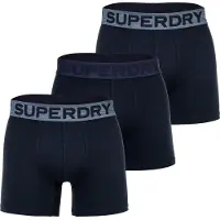Superdry para homem. M3110452C Conjunto 3 Boxers Triple navy (M), Homewear, Algodão, Marinho