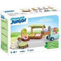 Playmobil 123 Jogo De Construção Ecológico Com Suporte E Empilhadeira