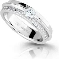 Modesi Anello Argento Zirconi M16020 52 mm — Anello