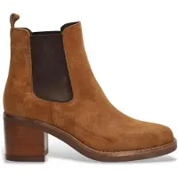 Alpe para mulher. 553111 Botins Dakota em pele castanha (41), Couro, Marrom, 3 a 5cm, Nenhum, Casual