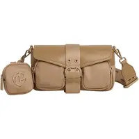 Pepe Jeans para mulher. PL0300061 Bolsa tiracolo Gale marrom (OSFA), Bege, Casual, Poliamida
