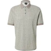 Armani Exchange para homem. XM002015AF10366F0143 Pólo cinzento com estampado creme (XS), Casual, Cinza, Algodão, Manga curta