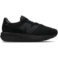 New Balance unisex. U370V1 Ténis de couro 370 preto (44), 1 a 3cm, Cordão, Casual