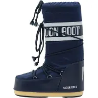 Moon Boot para mulher. 80D1400440 Botas Icon Nylon azul (42/44), Plano, Nenhum, Casual, Neve