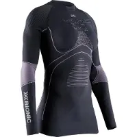 X-Bionic - Primeiras camadas mulher - Energy Accumulator 4.0 Shirt LG SL W Charcoal/Magnolia para Mulher - Tamanho M - Cinzento