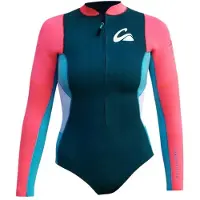 Kynay Shorty De Manga Comprida Com Fecho Frontal Para Mulher Ultra Stretchy Surfing 2 Mm