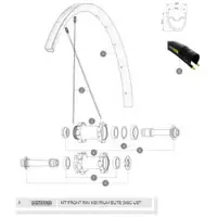 Mavic Aro Dianteiro Ksyrium Elite Disc Ust
