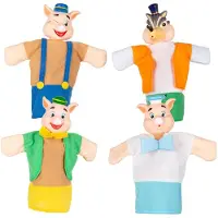 Colorbaby 39167 Cucu Show Fantoche Os 3 Porquinhos Brinquedo Educativo