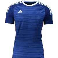 Adidas Camisola de futebol azul / azul escuro / branco