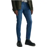 Gant para homem. 1000264 Calças de ganga Extra Slim Fit Active Recover azul (36/32), Casual, Algodão, Denim