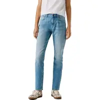 Pepe Jeans para mulher. PL20459182VC Calças de ganga Tapered Violet blue (34/32), Azul, Casual, Algodão, Denim