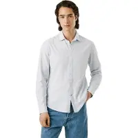 Pepe Jeans para homem. PM3090814 Camisa azul cortiça (M), Casual, Algodão, Manga comprida